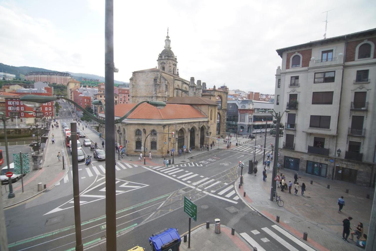 Piso Grande Y Luminoso En El Casco Viejo De Bilbao Apartment Exterior foto